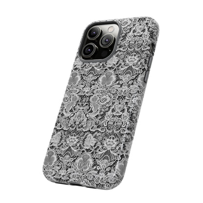 Luxe Lace in Black - iPhone Case, Samsung Galaxy Case, Google Pixel Case