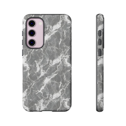 Marble Crush in Charcoal Grey - Tough Phone Case