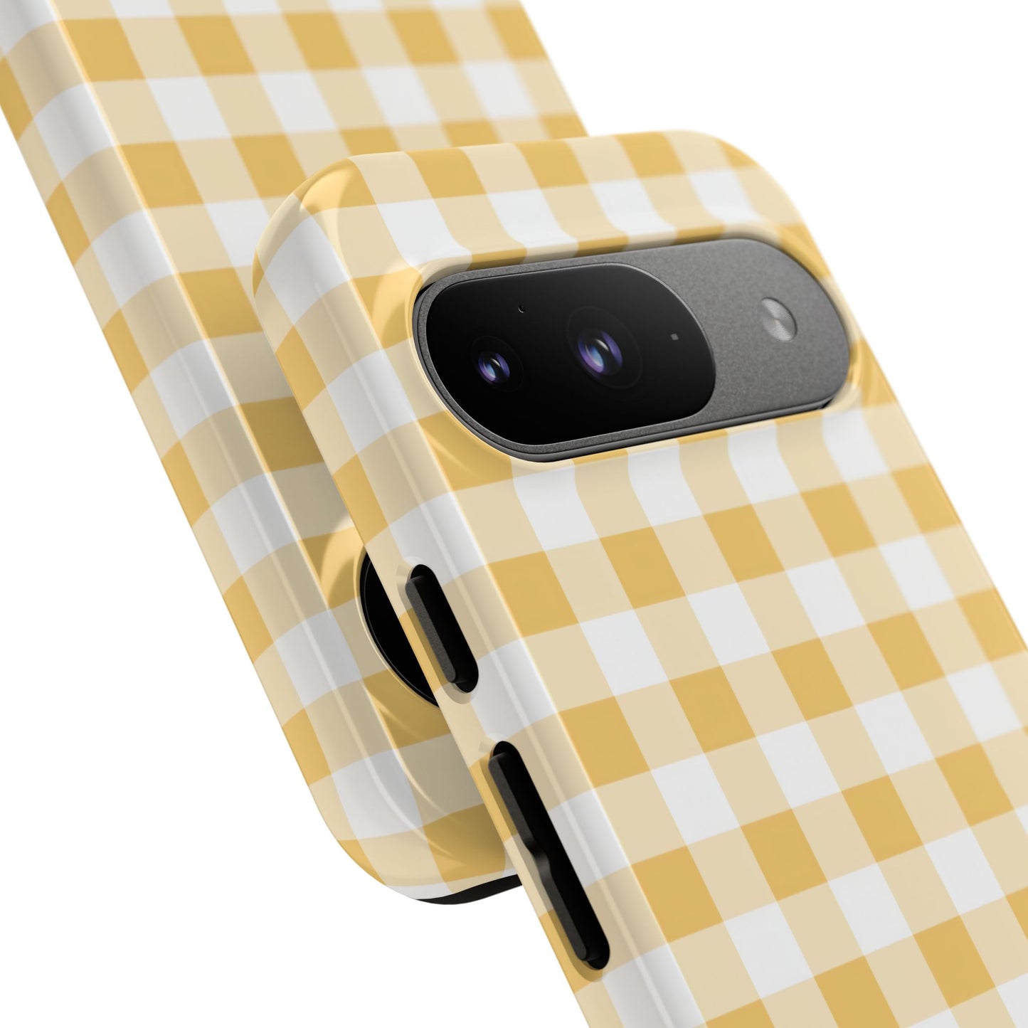 Gingham in Yellow - iPhone Case, Samsung Galaxy Case, Google Pixel Case