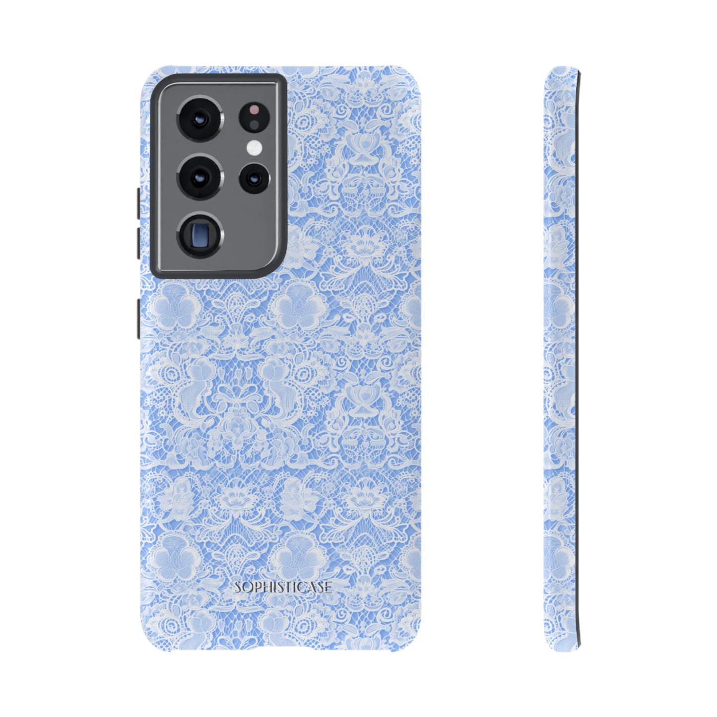 Luxe Lace in Blue - iPhone Case, Samsung Galaxy Case, Google Pixel Case