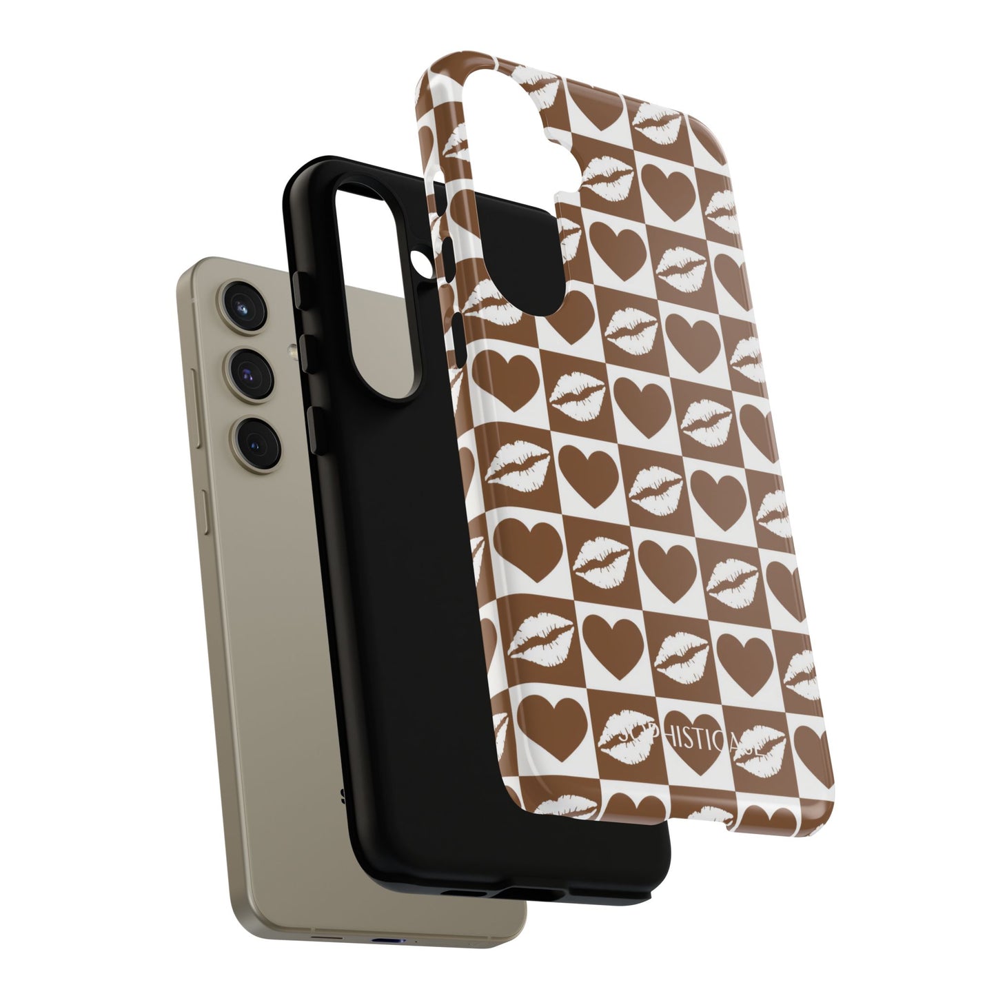 Belle Amie in Deep Brown - Galentines Release - Shockproof Phone Case for iPhone, Samsung Galaxy and Google Pixel