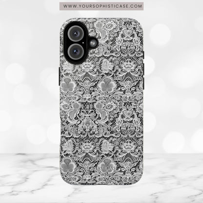 Luxe Lace in Black - iPhone Case, Samsung Galaxy Case, Google Pixel Case