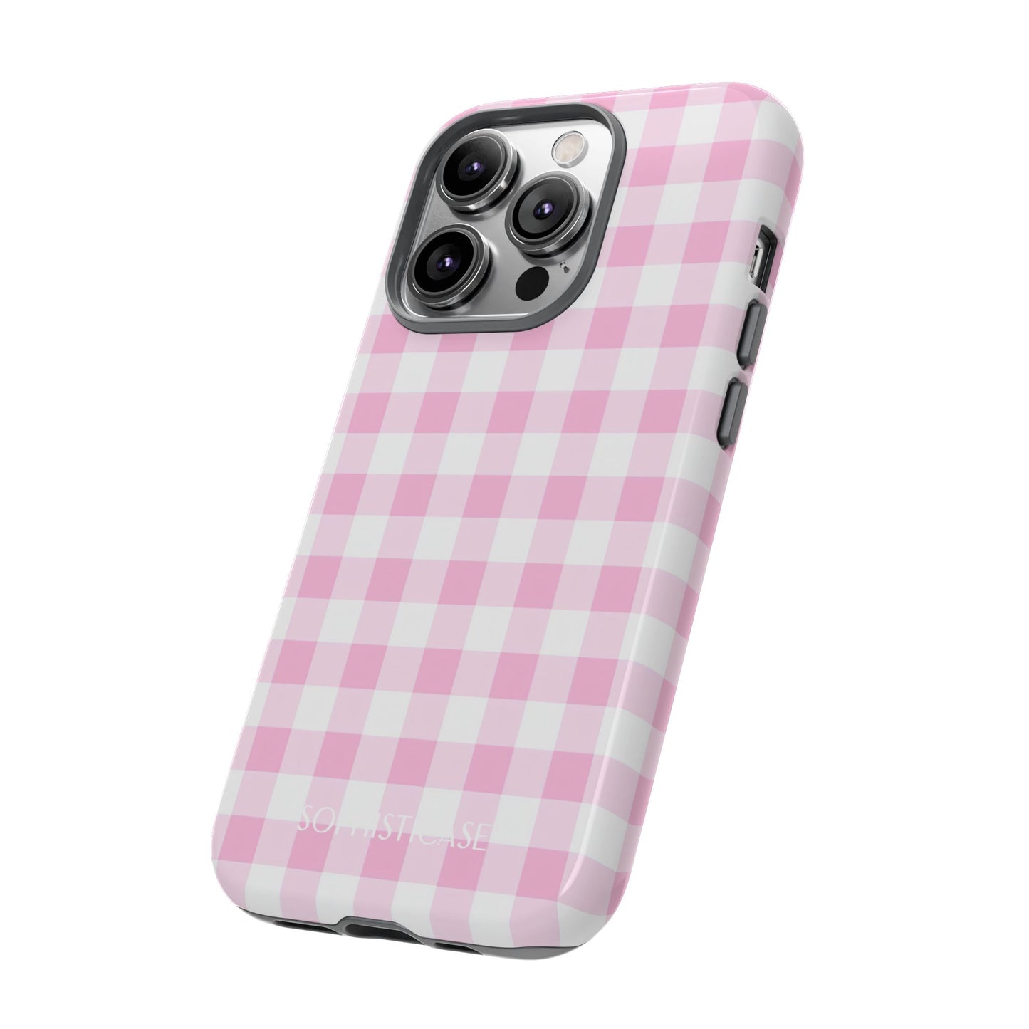 Tough Case - Gingham in Pink