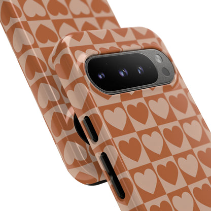 Tough Love in Brown - Tough Phone Case