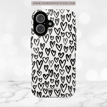 Dark Thoughts in Urban Heart - Tough Phone Case