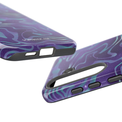 Cosmic Gold in Blue & Purple - iPhone Case, Samsung Galaxy Case, Google Pixel Case