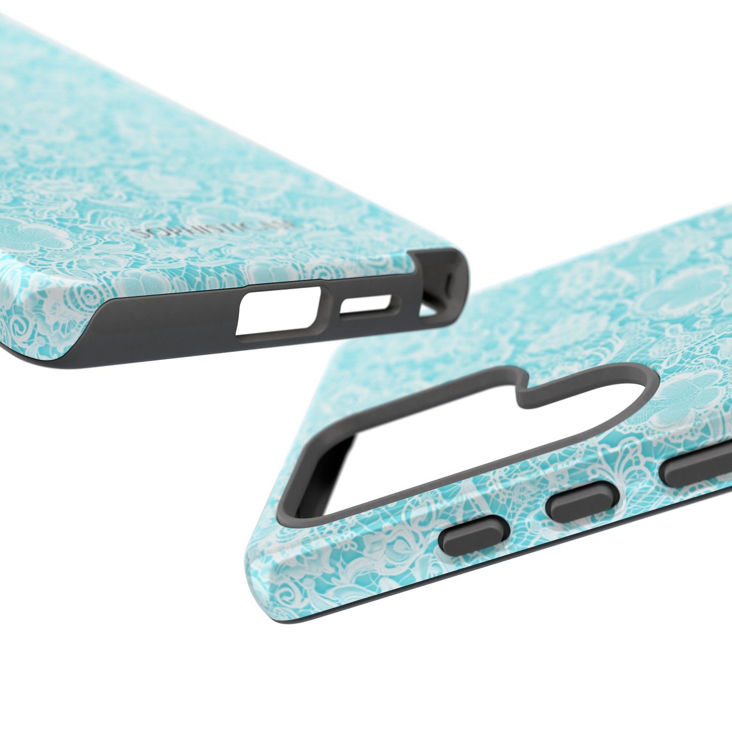 Luxe Lace in Aqua - iPhone Case, Samsung Galaxy Case, Google Pixel Case