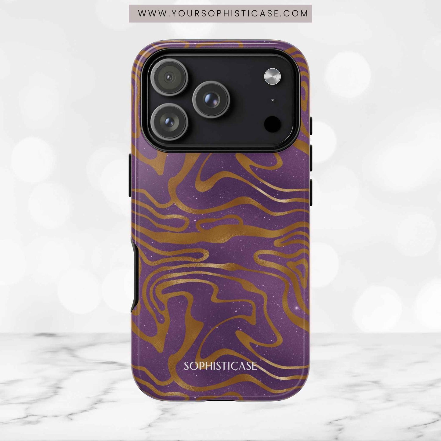 Cosmic Zebra in Purple - iPhone Case, Samsung Galaxy Case, Google Pixel Case