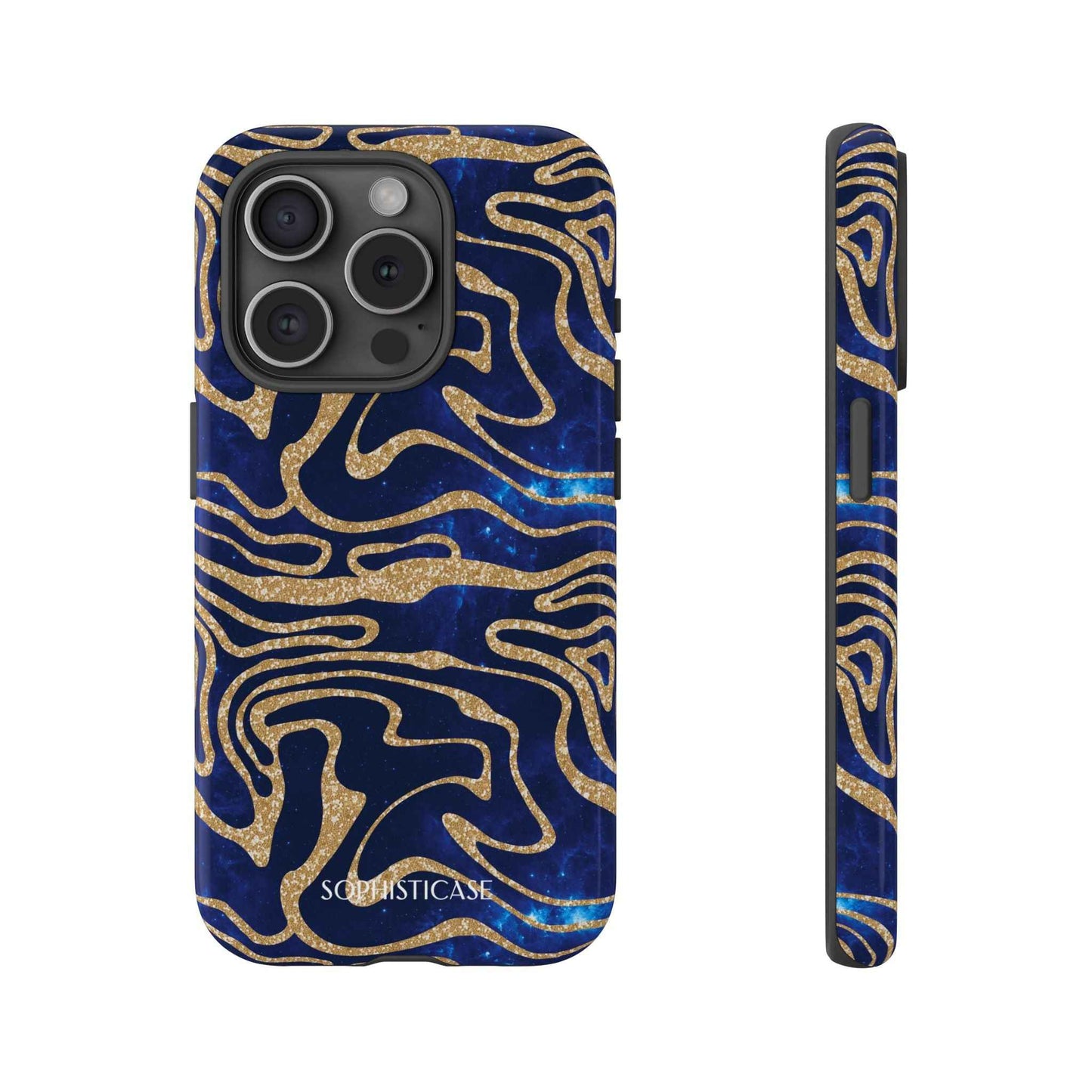 Cosmic Zebra in Blue - iPhone Case, Samsung Galaxy Case, Google Pixel Case