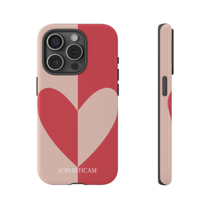 Be Mine in Red and Brown - Phone Case for iPhone