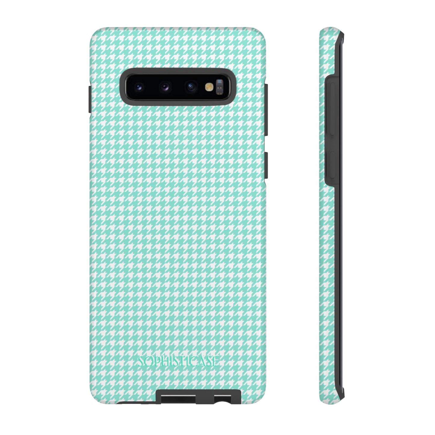 Tough Case - Houndstooth in Green