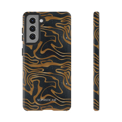 Cosmic Zebra in Black - iPhone Case, Samsung Galaxy Case, Google Pixel Case