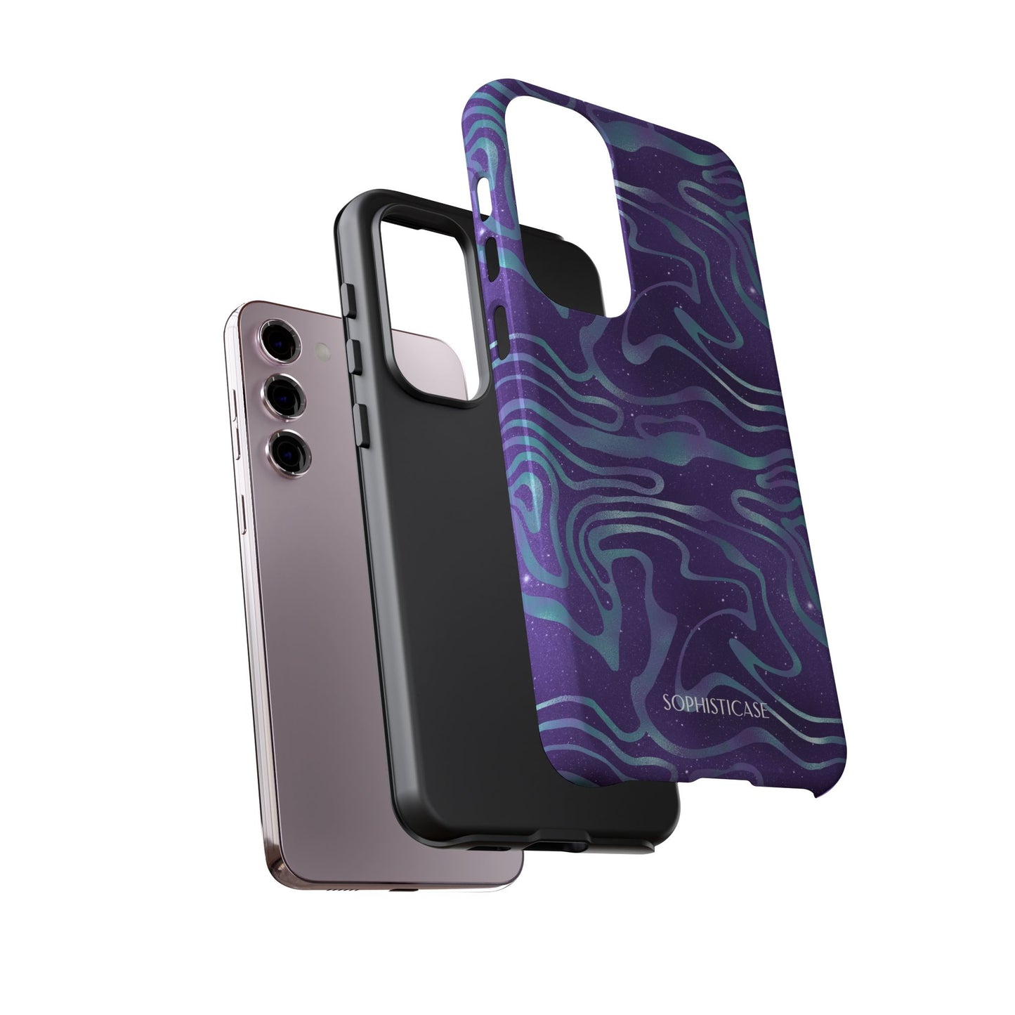 Cosmic Gold in Blue & Purple - iPhone Case, Samsung Galaxy Case, Google Pixel Case