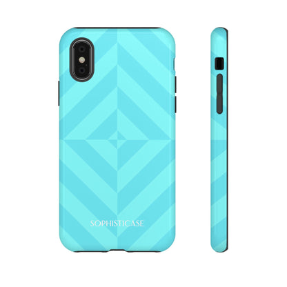 Zenergy in Aqua - Dual Layer Shockproof Phone Case for iPhone, Google Pixel and Samsung Galaxy