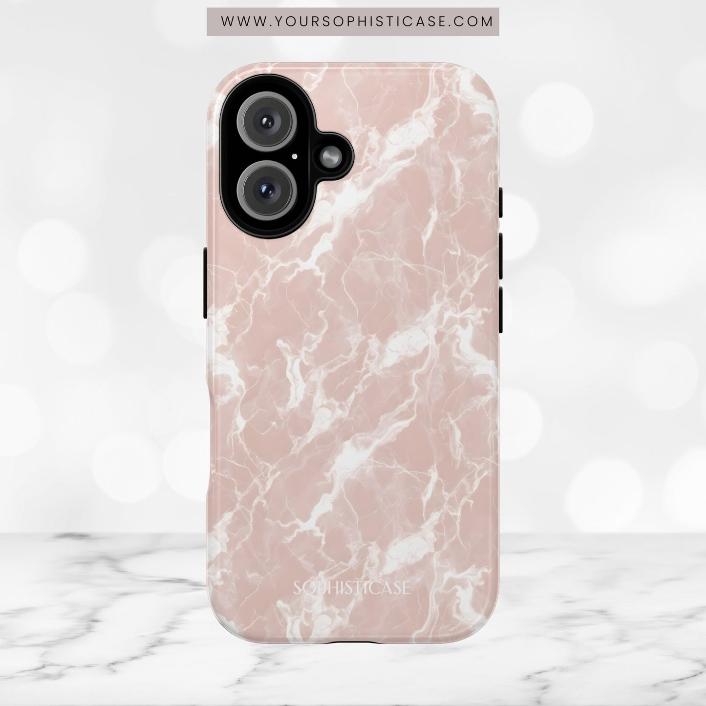 Marble Crush in Neutral Beige - iPhone Case