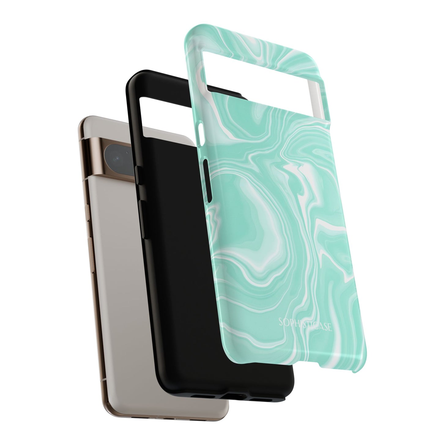 Liquid Dreams in Green - Tough Phone Case
