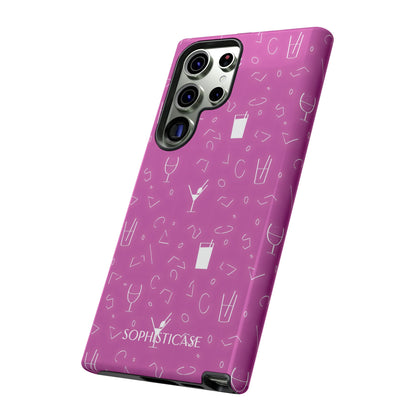 Cocktail Hour in Purple - Drop Proof Phone Case for Samsung Galaxy