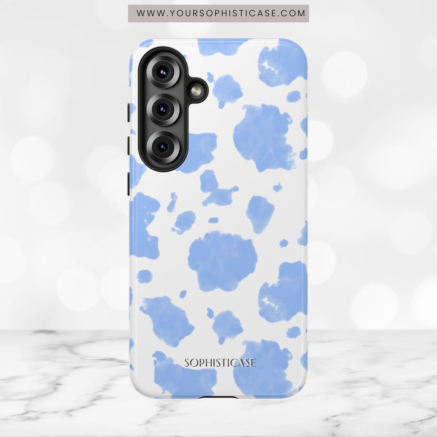 Holy Cow in Blue - iPhone Case, Samsung Galaxy Case, Google Pixel Case