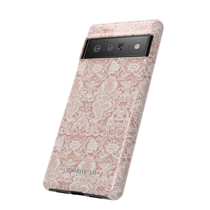 Luxe Lace in Brown - Tough Phone Case