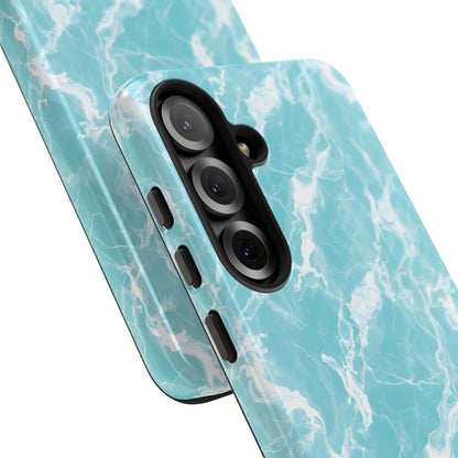 Marble Crush in Aqua - Tough Phone Case