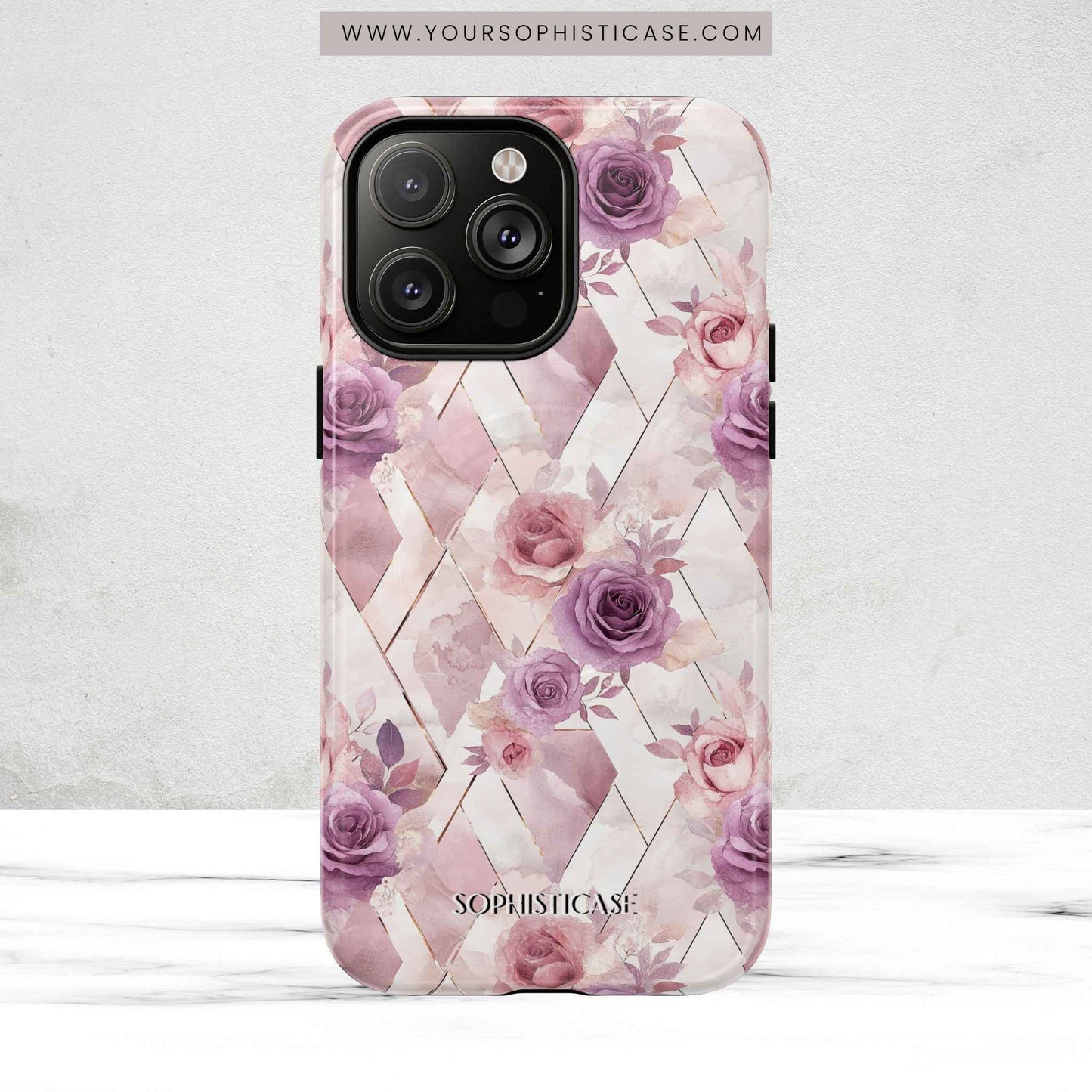 Royal Floral in Mauve Rose - iPhone Magsafe Case