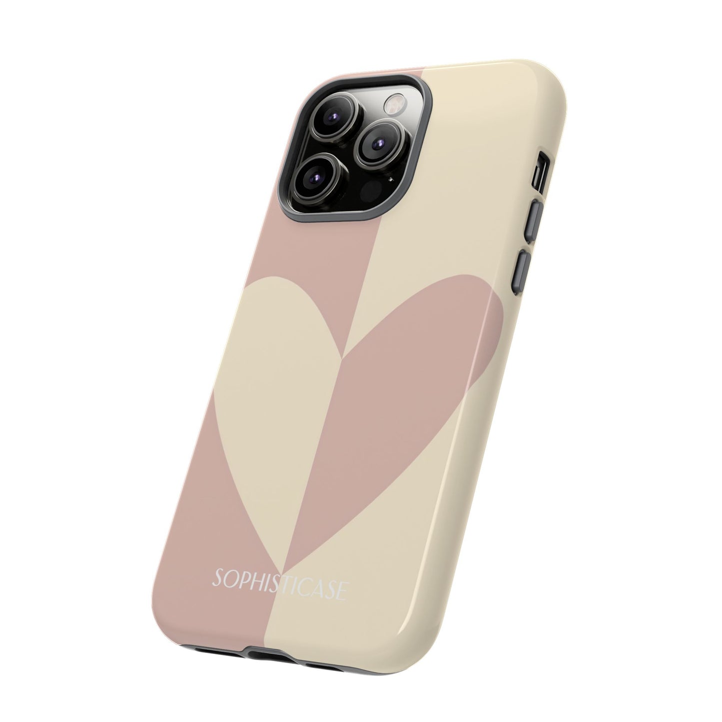 Be Mine in Brown and Beige - iPhone Case
