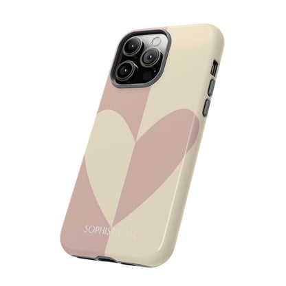 Be Mine in Brown and Beige - iPhone Case