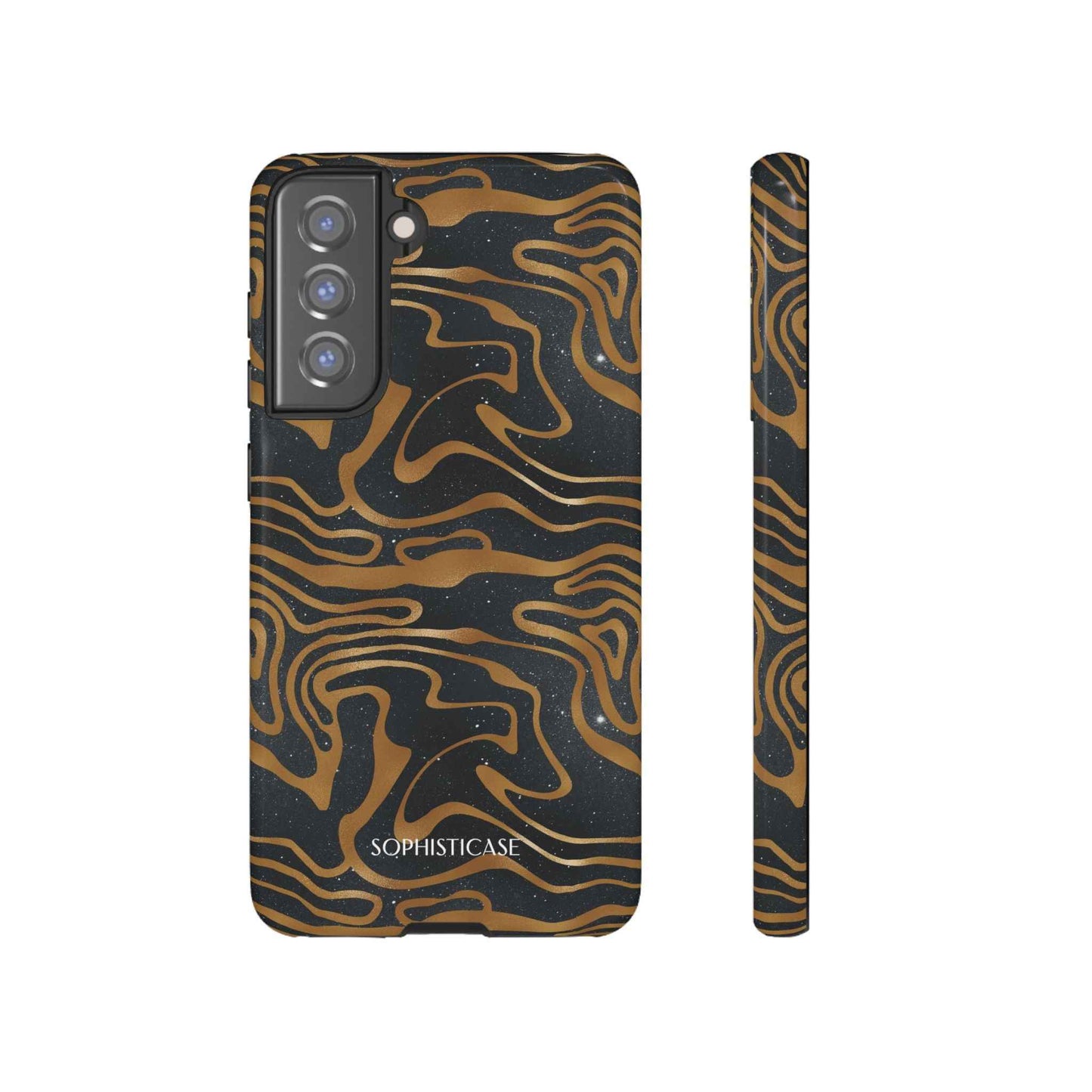 Cosmic Zebra in Black - iPhone Case, Samsung Galaxy Case, Google Pixel Case