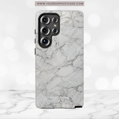 Marble Opulence in White - iPhone Case, Samsung Galaxy Case, Google Pixel Case