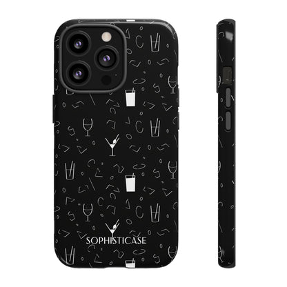 Cocktail Hour in Black - Tough Phone Case for iPhone