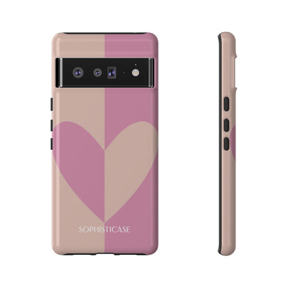 Be Mine in Pink and Brown - iPhone Case, Samsung Galaxy Case, Google Pixel Case
