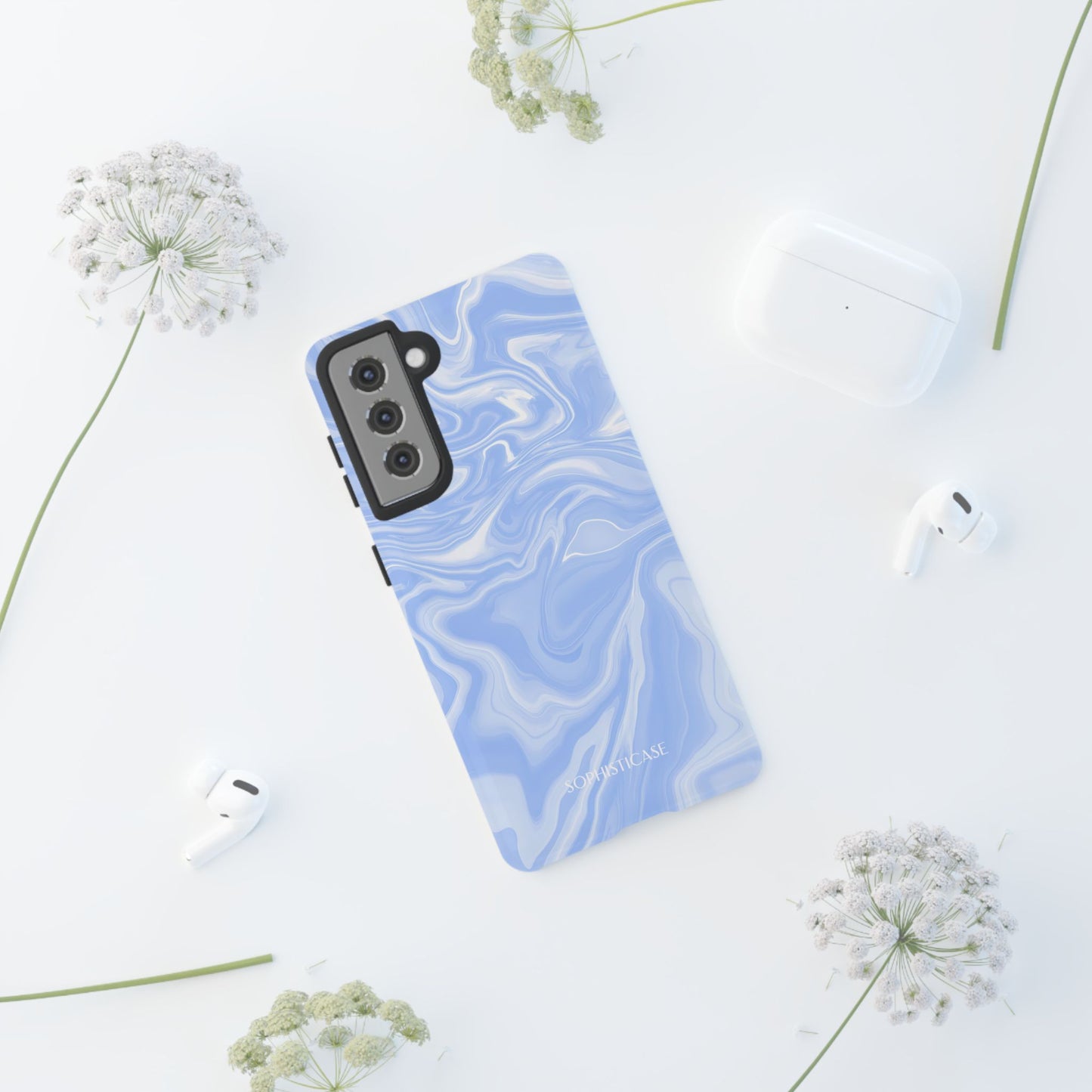 Liquid Dreams in Smoke Blue - Tough Phone Case