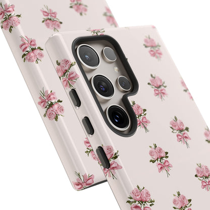 The Sweetest Thing in Coquette Rose Bouquet - iPhone Case, Samsung Galaxy Case, Google Pixel Case