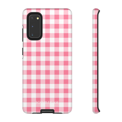 Tough Case - Gingham in Salmon