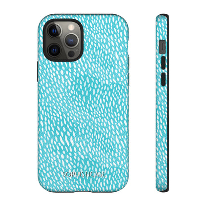 Oh Deer! in Aqua - Tough Phone Case for iPhone