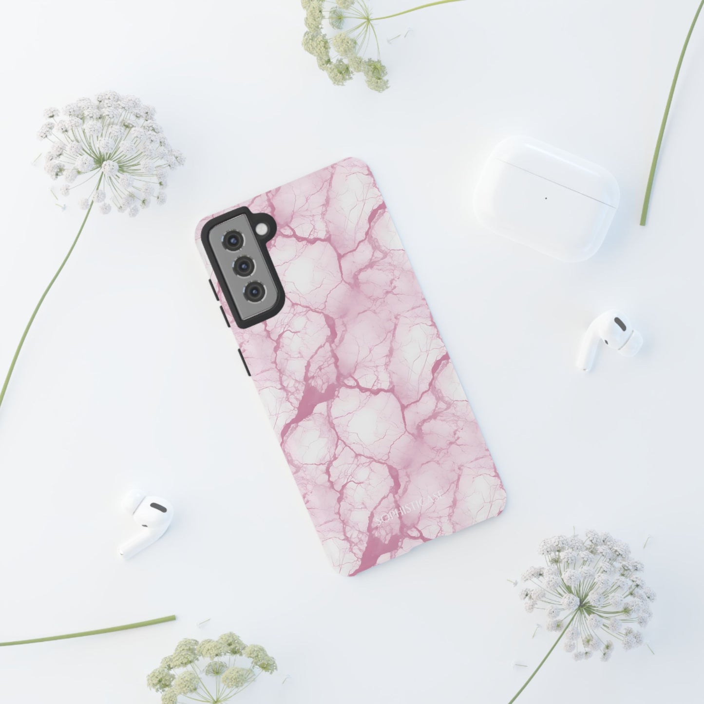 Marble Opulence in Pink - Tough Phone Case