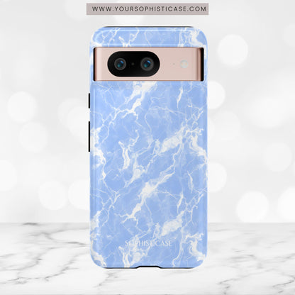 Marble Crush in Blue - Tough Phone Case