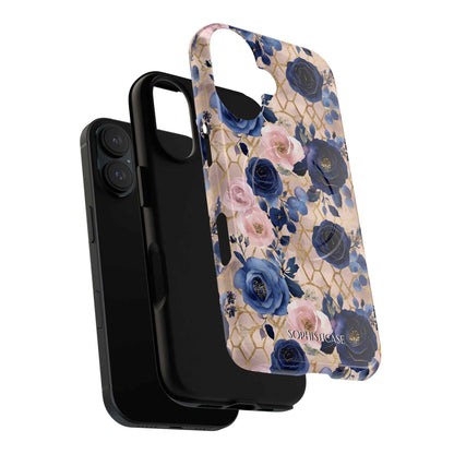 Royal Floral in Navy Blush - iPhone Magsafe Case