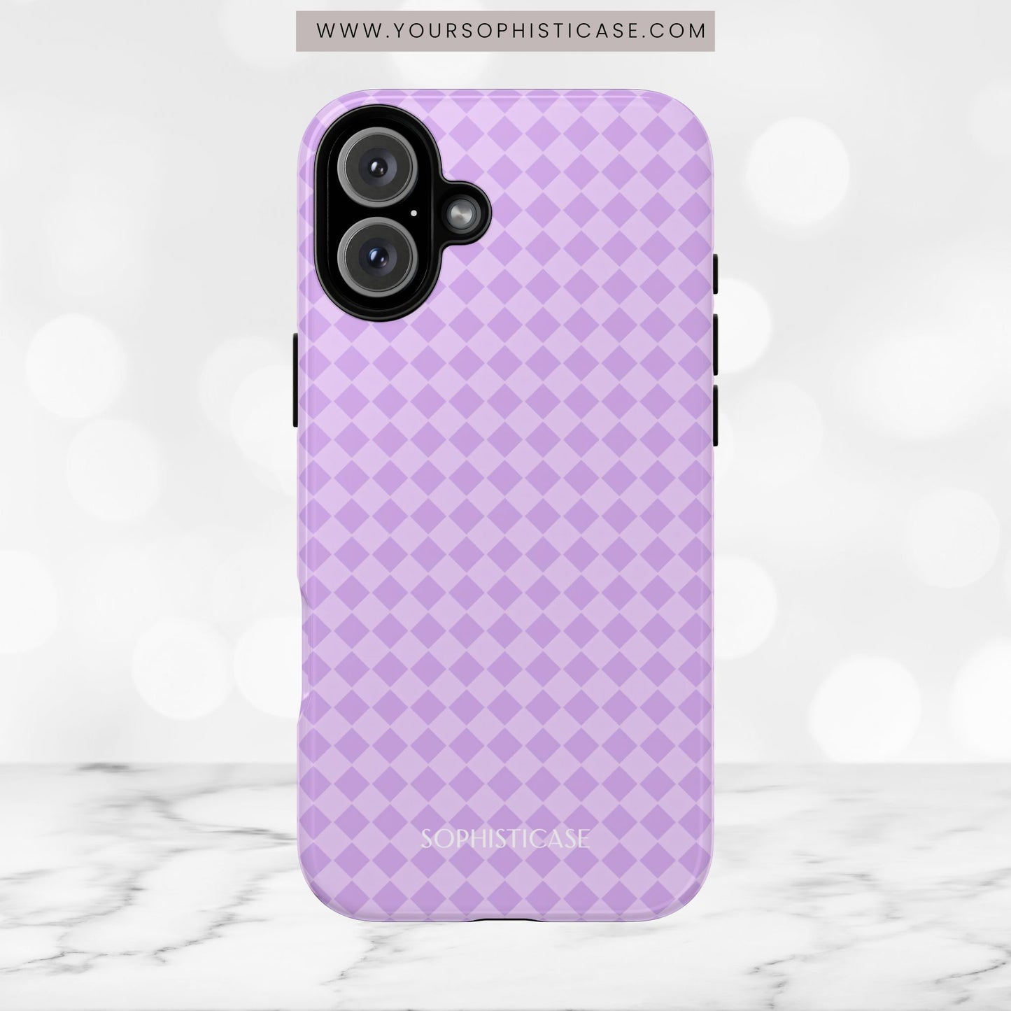 Diamond Diva in Pastel Purple - iPhone Case