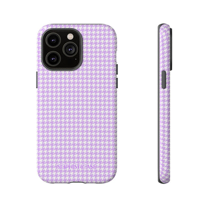 Tough Case - Houndstooth in Pastel Purple