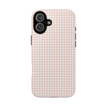 Houndstooth in Neutral - Drop Proof Phone Case for iPhone