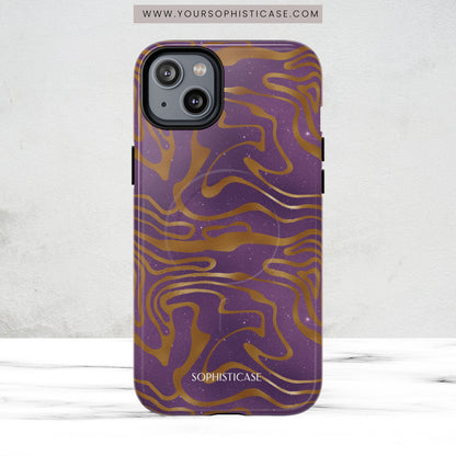 Cosmic Gold in Purple - iPhone Magsafe Case