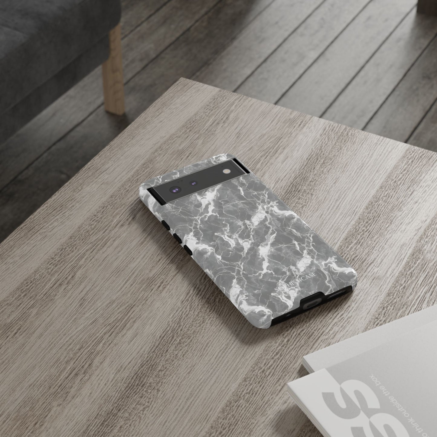 Marble Crush in Charcoal Grey - iPhone Case, Samsung Galaxy Case, Google Pixel Case