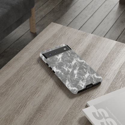 Marble Crush in Charcoal Grey - iPhone Case, Samsung Galaxy Case, Google Pixel Case