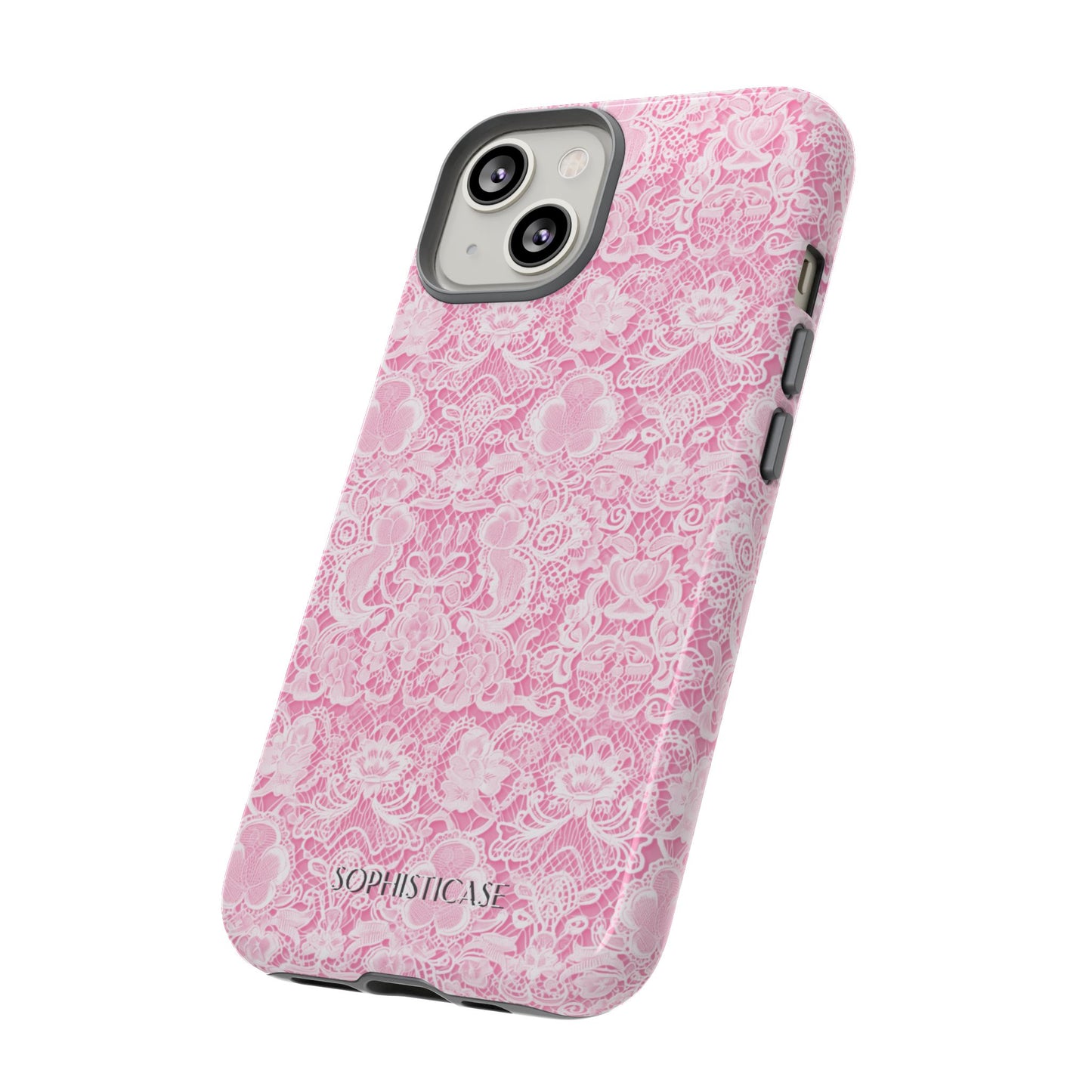 Luxe Lace in Pink - Tough Phone Case