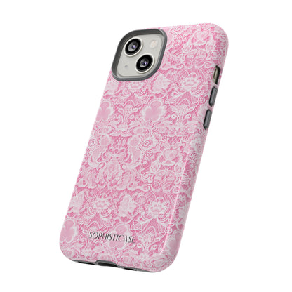 Luxe Lace in Pink - Tough Phone Case