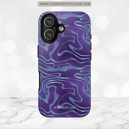 Cosmic Zebra in Blue & Purple - iPhone Case, Samsung Galaxy Case, Google Pixel Case