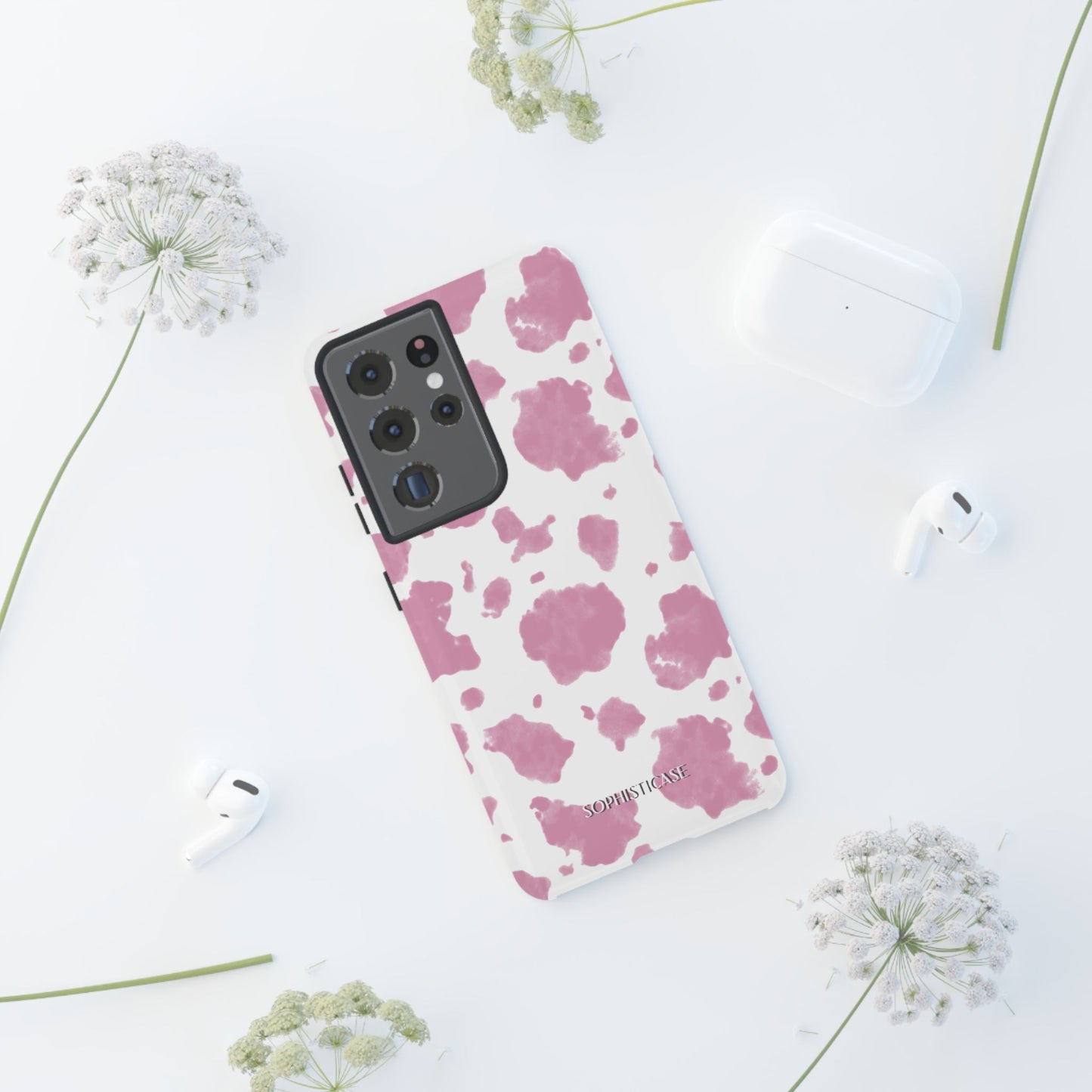 Holy Cow in Pink - iPhone Case, Samsung Galaxy Case, Google Pixel Case