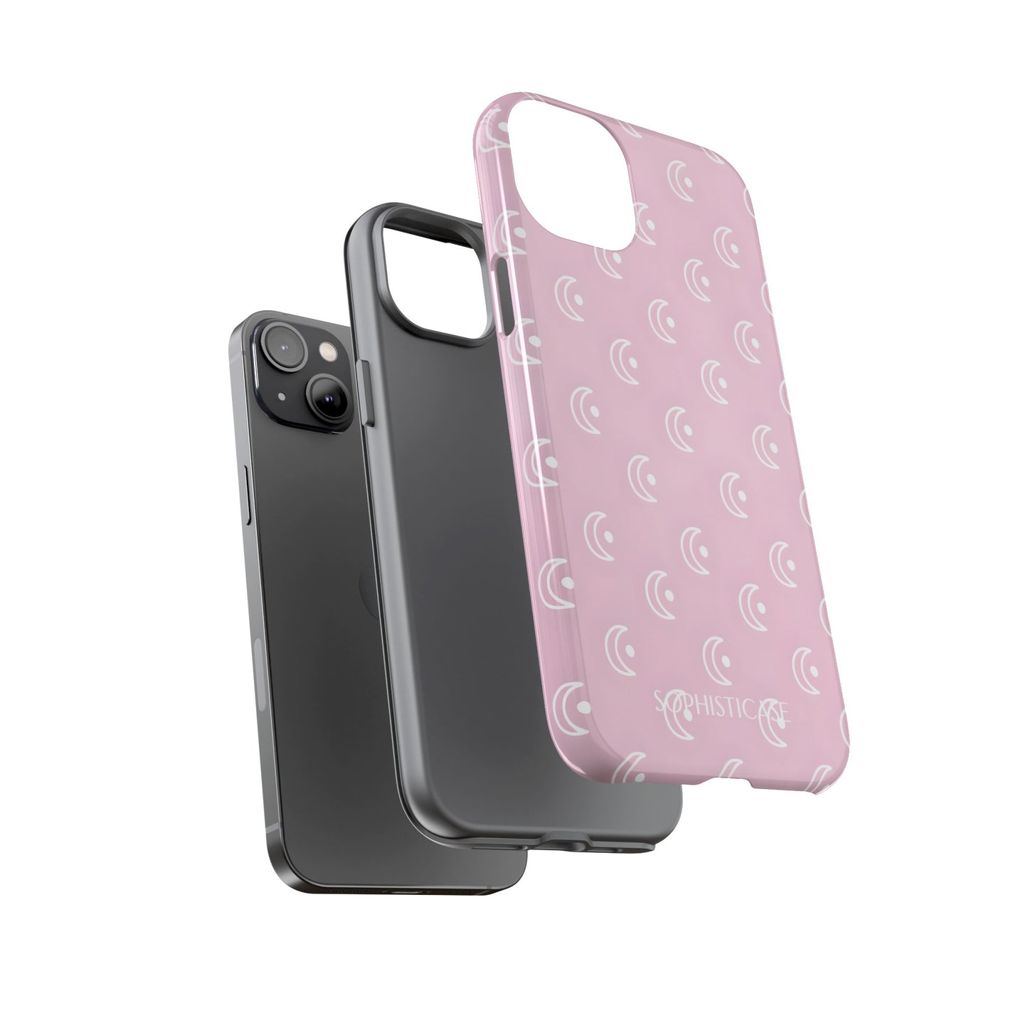 Moon Phase in Pink - Tough Phone Case for iPhone