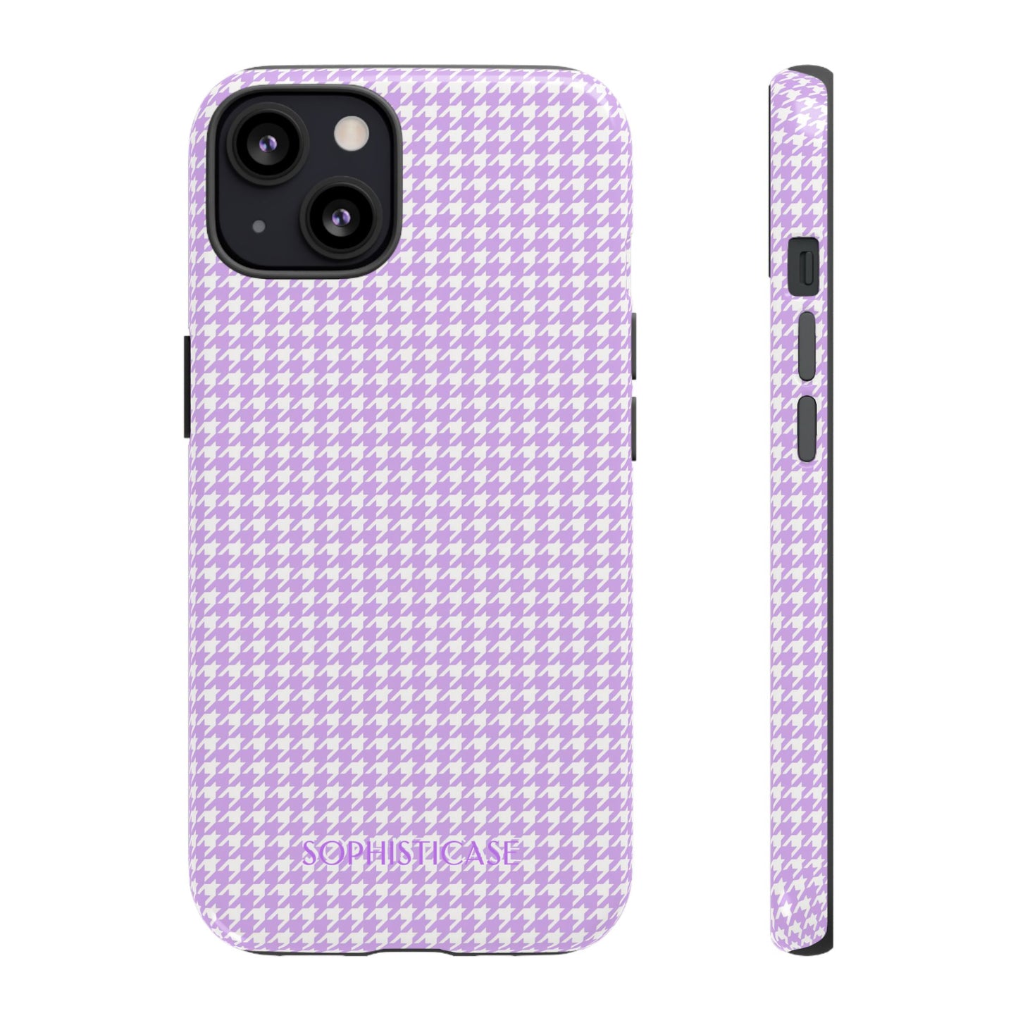 Houndstooth in Pastel Purple - iPhone Case, Samsung Galaxy Case, Google Pixel Case